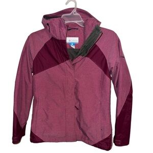 Columbia Interchange Artic Freeze Parka Coat Water Resistant  Toggle Pulls sz S